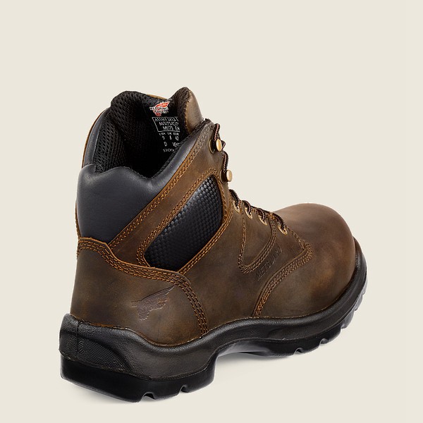 Mens Red Wing Flexbond - 6-inch Toe Metguard - Safety Boots Brown - SPY726019